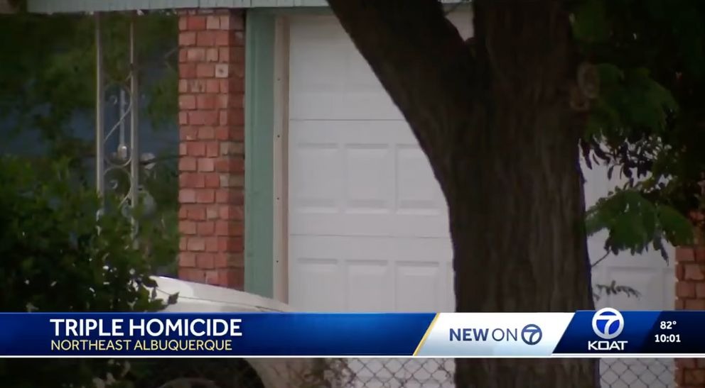 The front door of the house where the tragedy unfolded, as seen in a video dated May 25, 2025 | Source: YouTube/KOAT