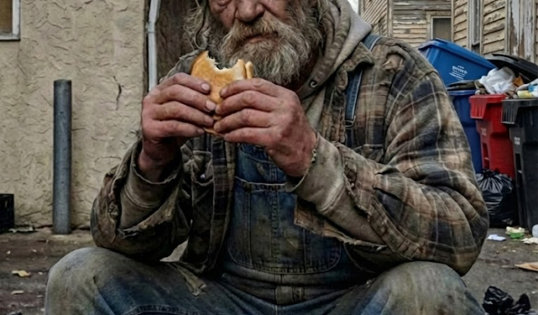 I Shared My Only Sandwich With an Old Man by the Dumpsters — The Next Morning, a Black Limo Was Waiting for Me