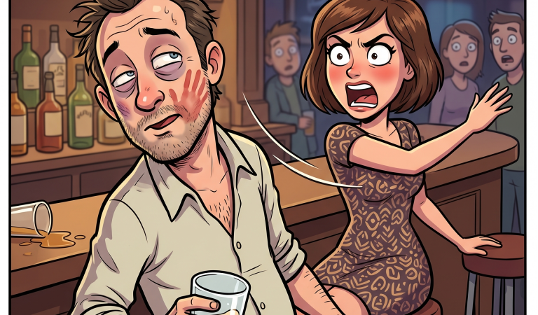 An extremely drunk man walks into a bar.
