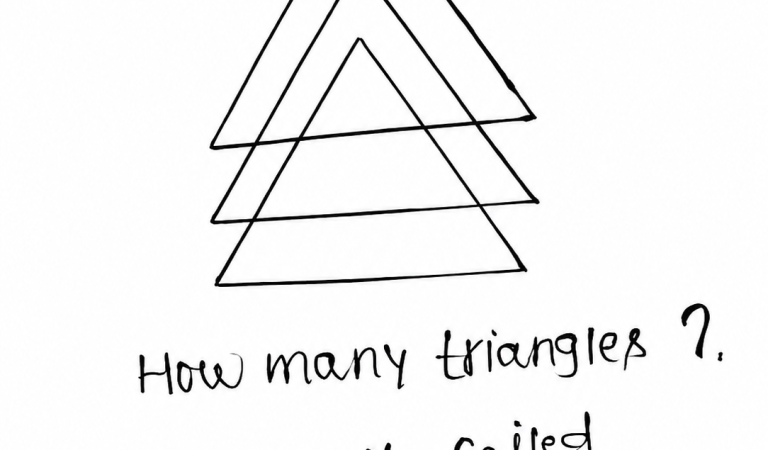 How many triangles are in it?